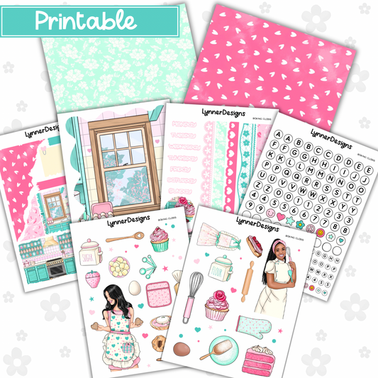 Printable - Baking Class Journaling Kit