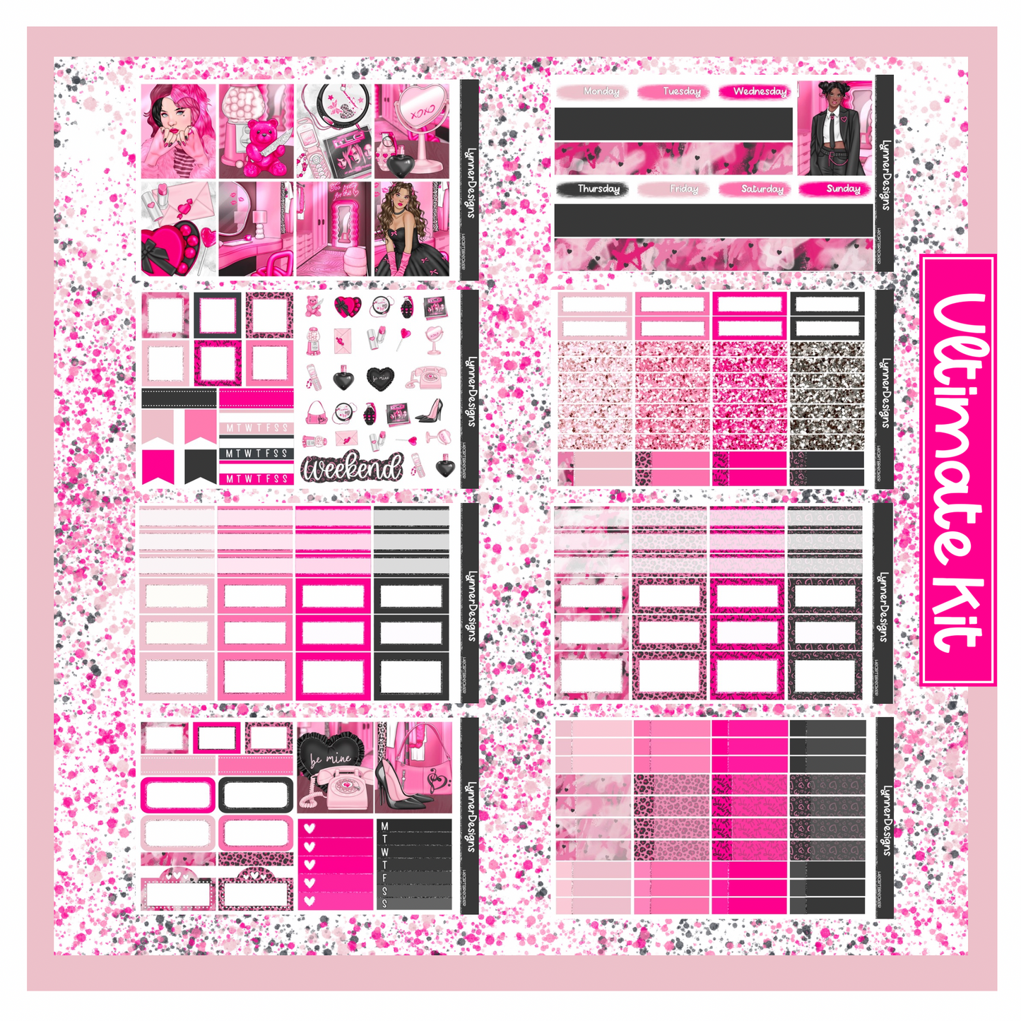 Printable - Heartbreaker - Vertical Weekly Kit