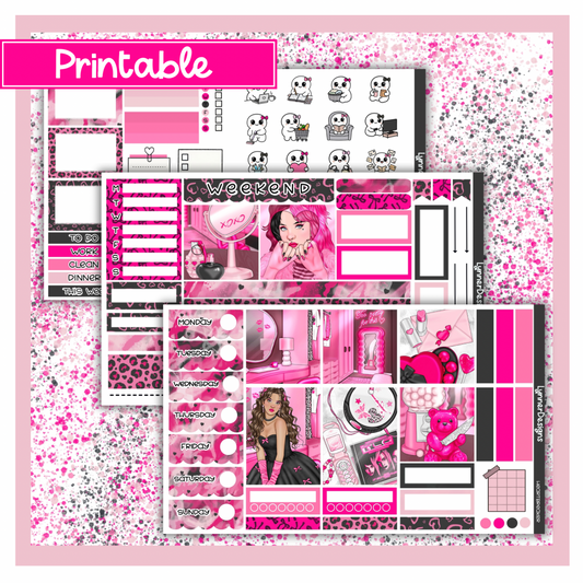 Printable - Heartbreaker Hobonichi Cousin Weekly Kit