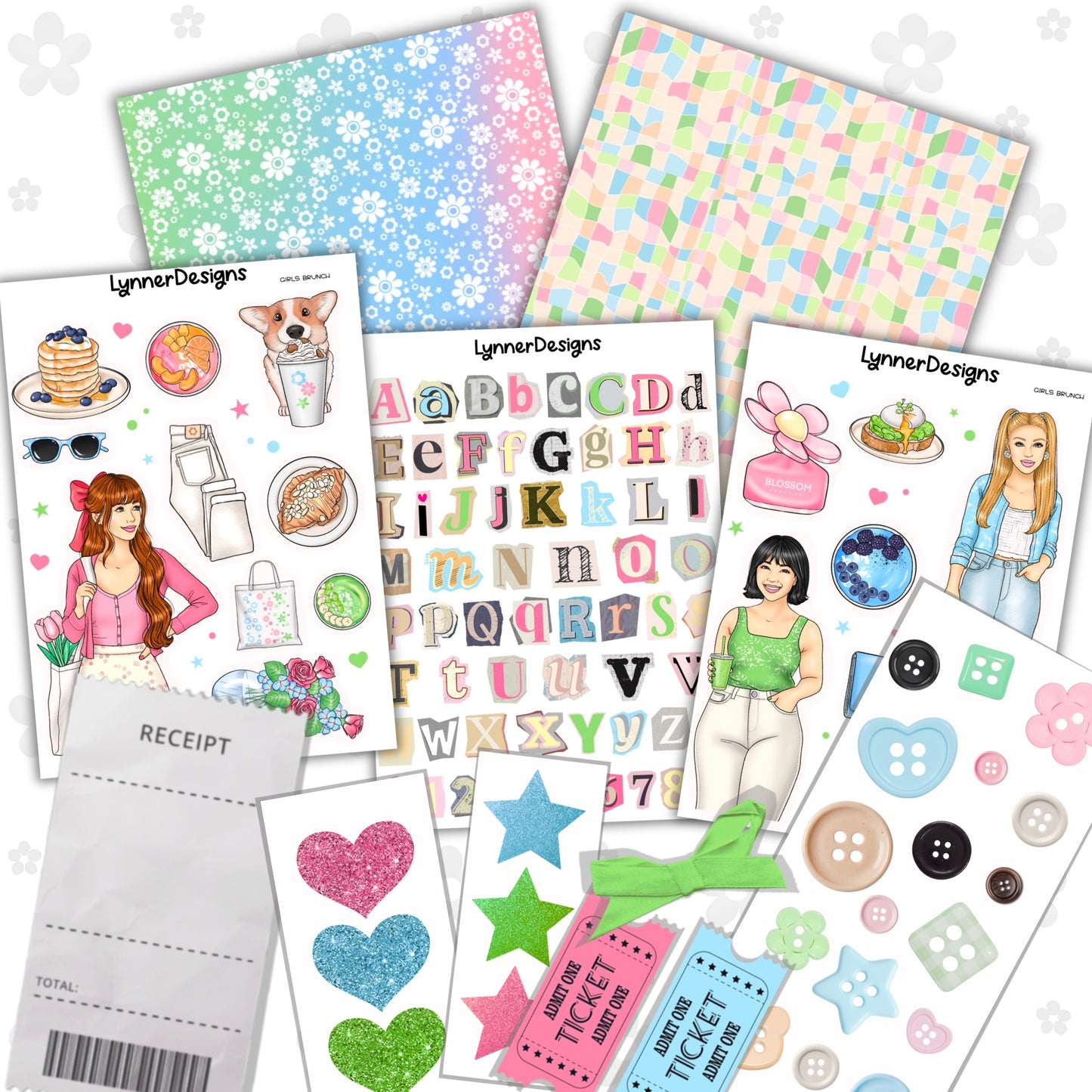 Girls Brunch - Junk Journal Kit