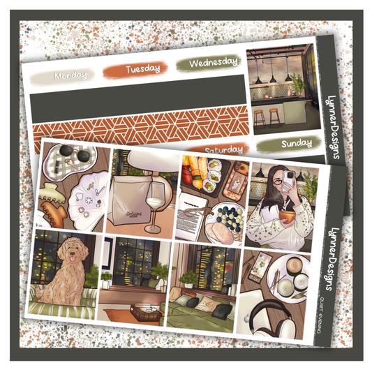 Quiet Evening - Vertical Weekly Kit