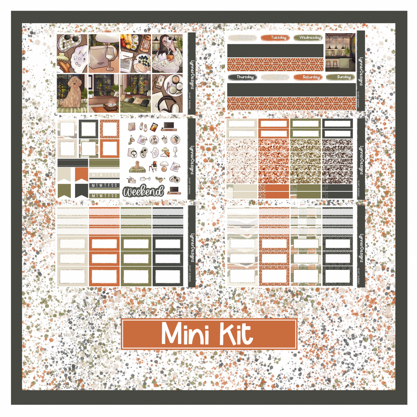 Quiet Evening - Vertical Weekly Kit