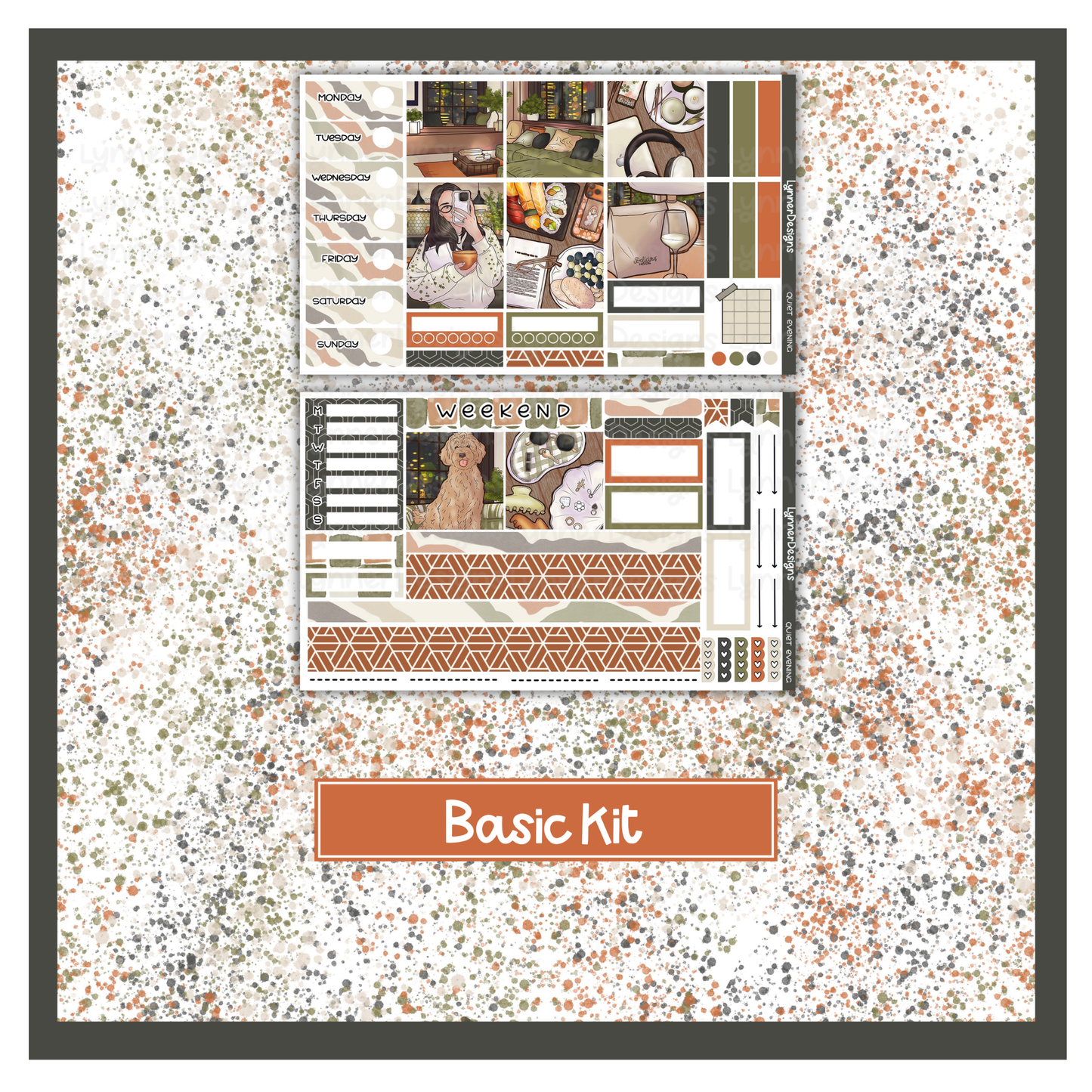 Quiet Evening - Hobonichi Cousin Weekly Kit