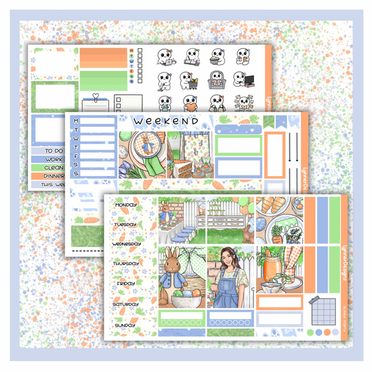 Bunny Party - Hobonichi Cousin Weekly Kit