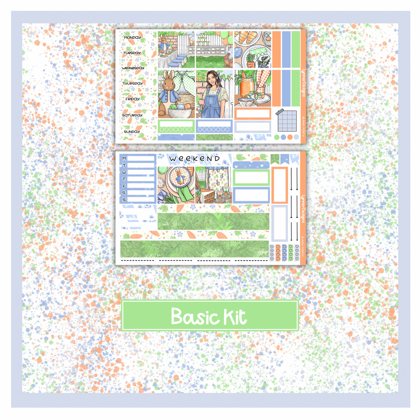 Bunny Party - Hobonichi Cousin Weekly Kit