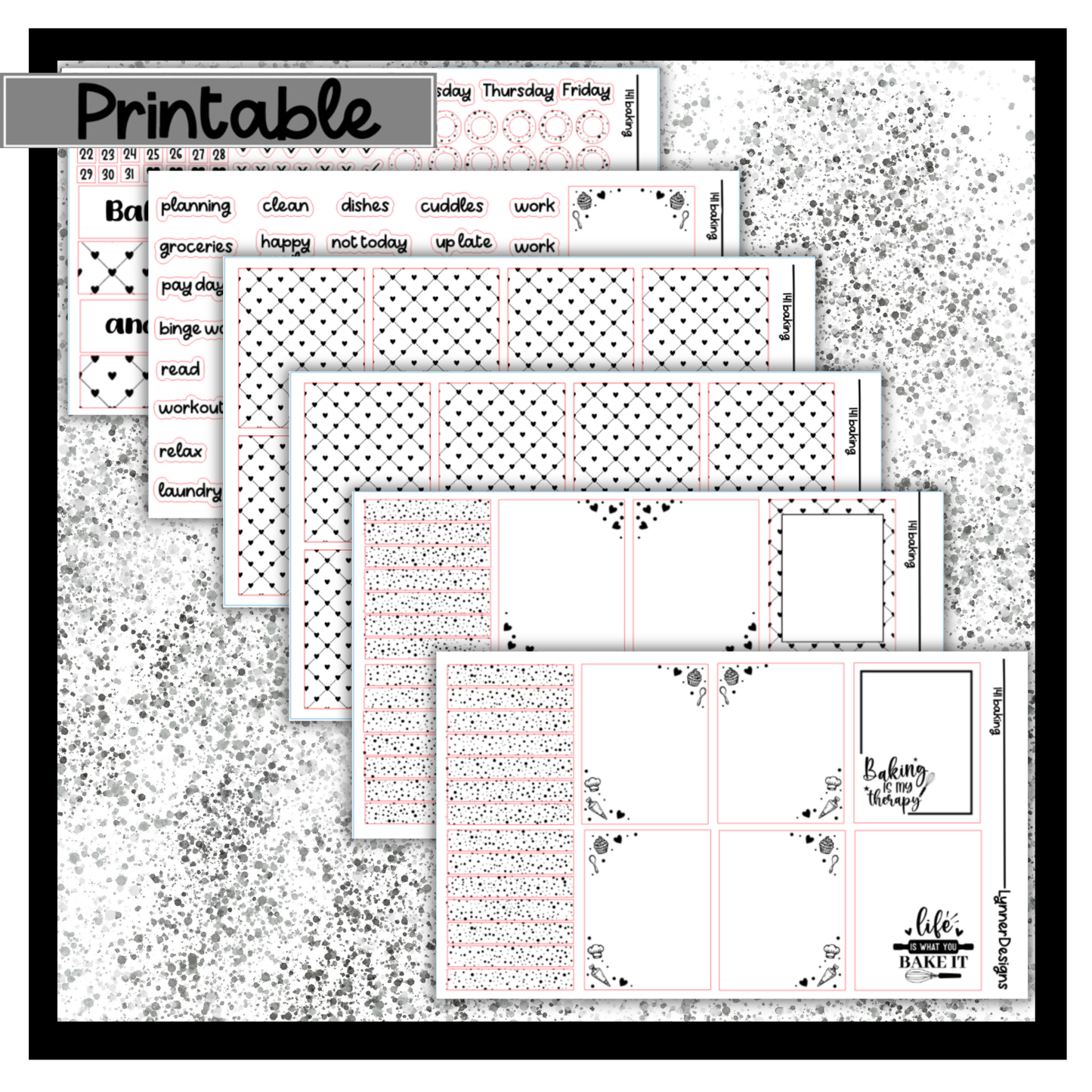 Printable - 141 Baking Foil Pack