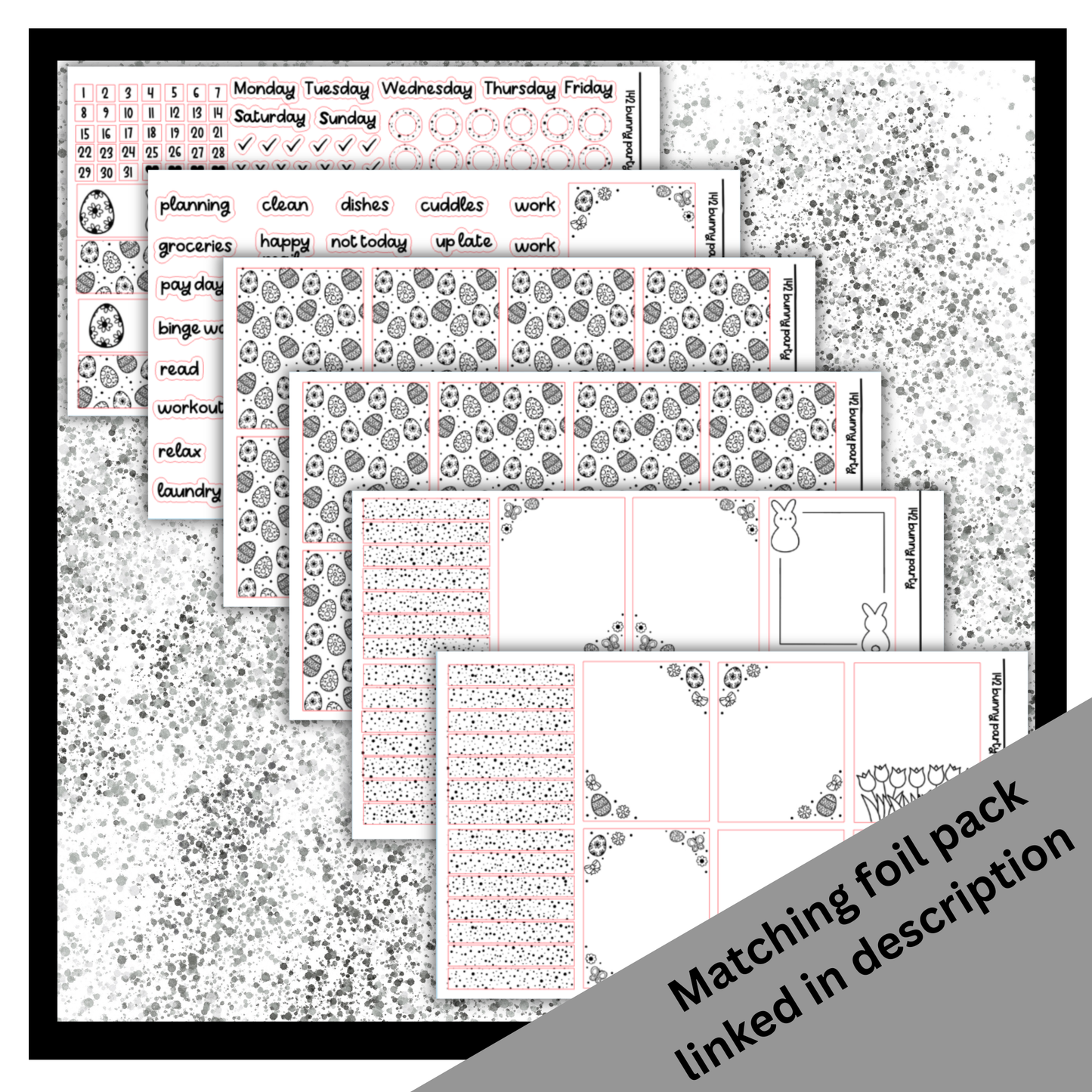 Bunny Party - Vertical Weekly Kit