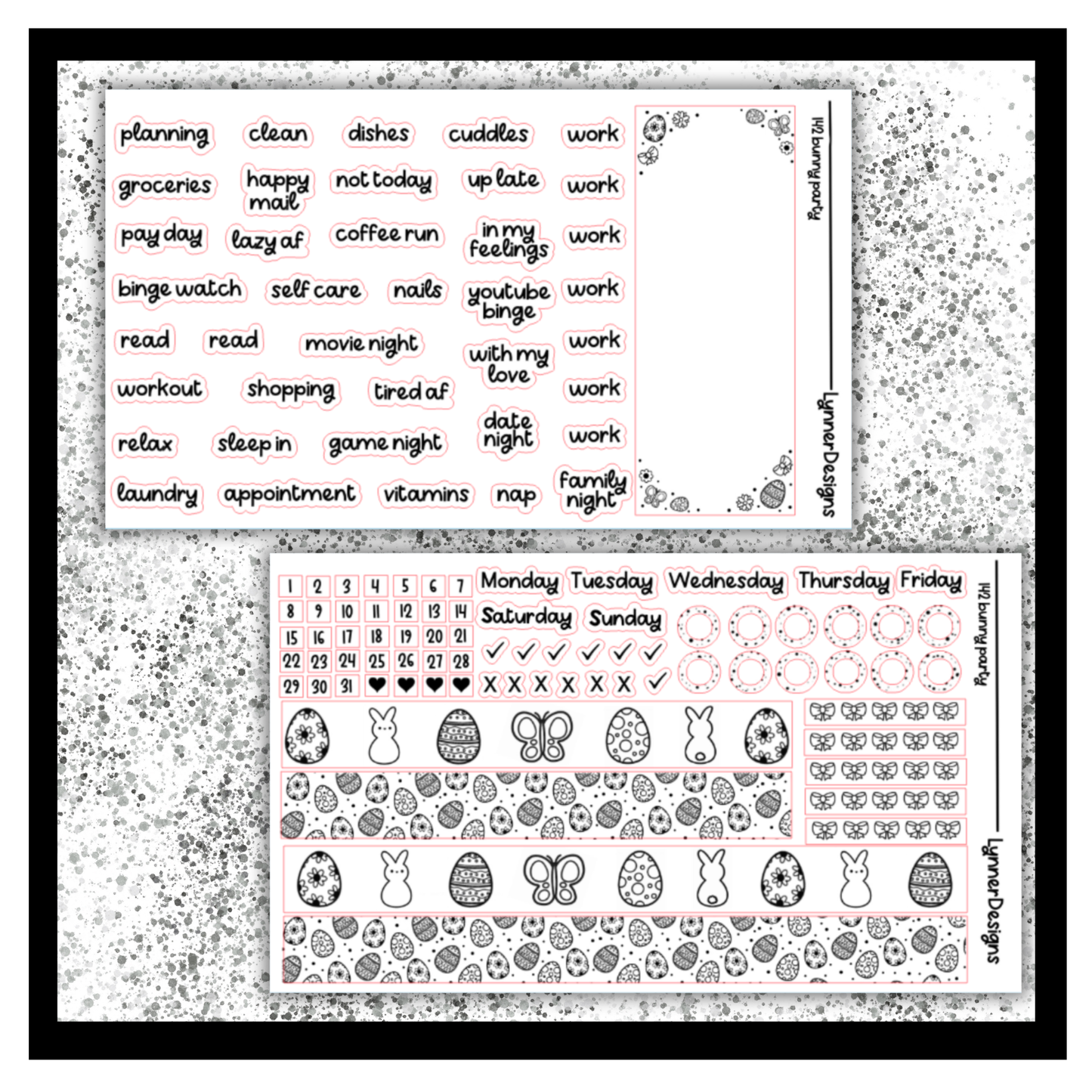 Printable - 142 Bunny Party Foil Pack