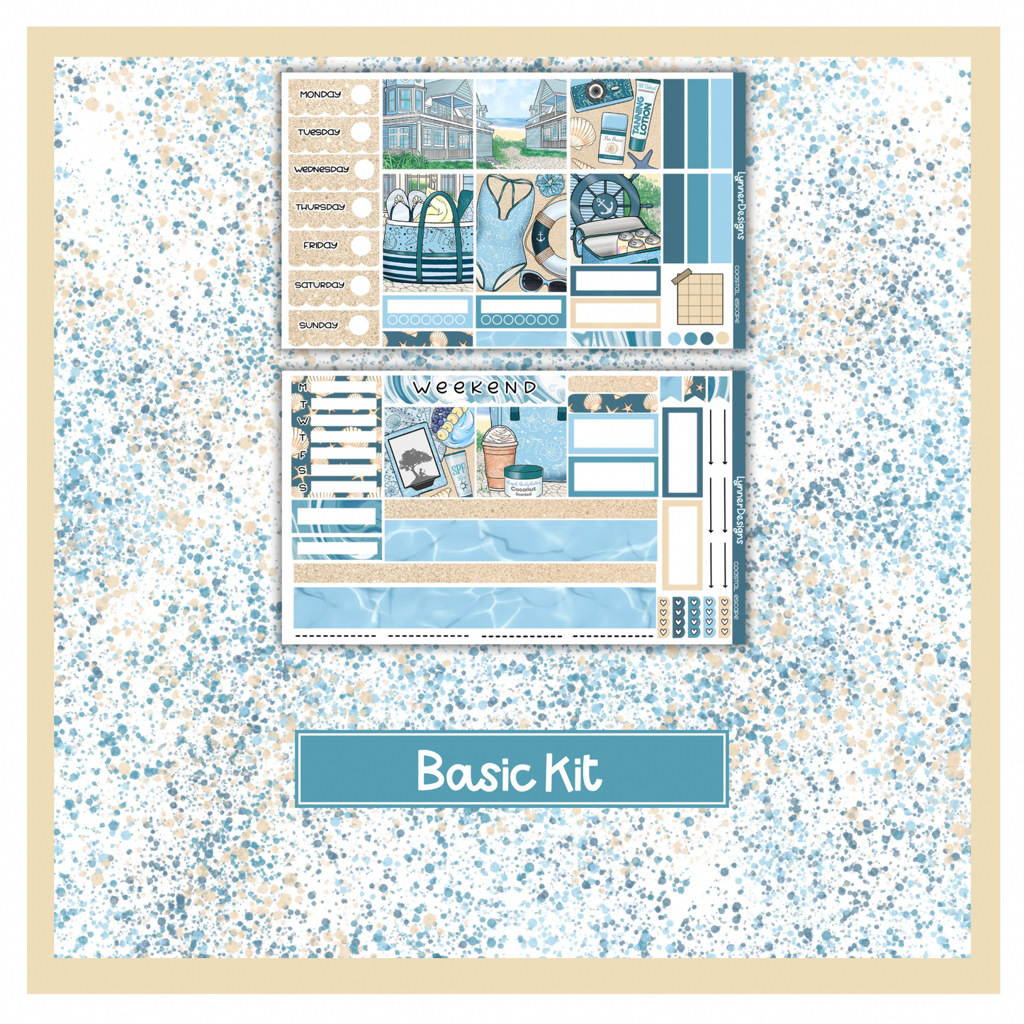 Coastal Escape - Hobonichi Cousin Weekly Kit
