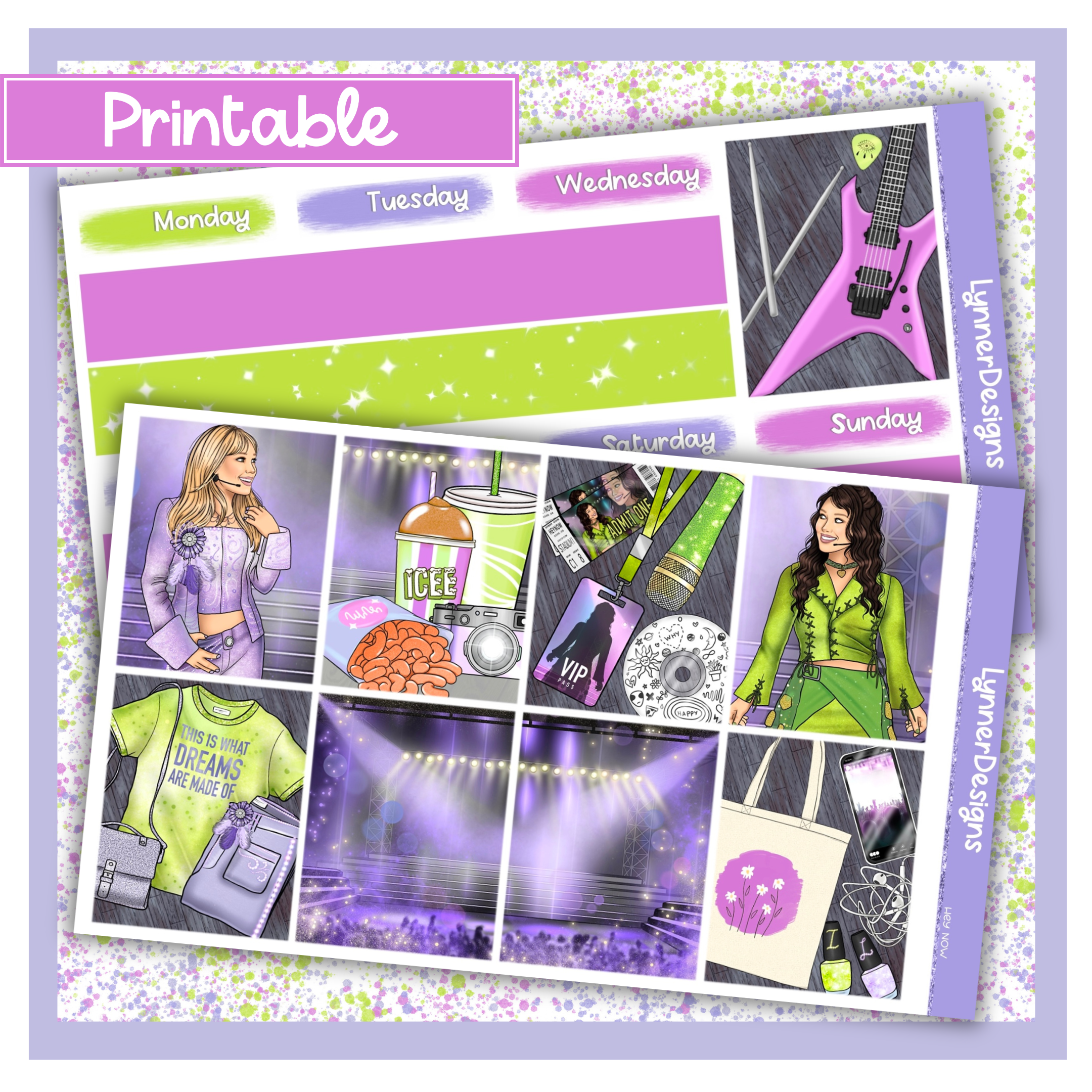 Printable - Hey Now - Vertical Weekly Kit – LynnerDesigns