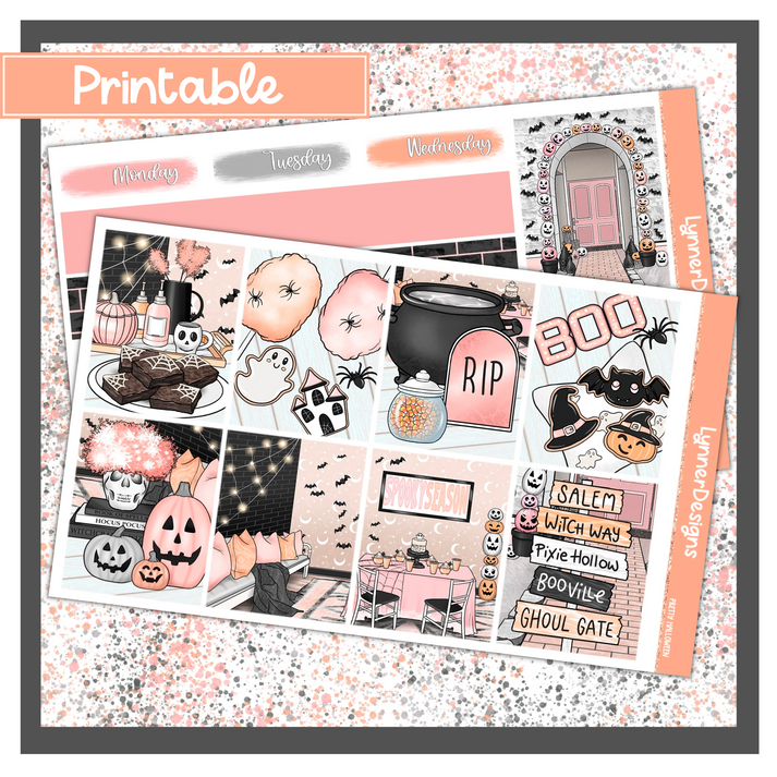 Printable - Pretty Halloween Weekly Kit – LynnerDesigns