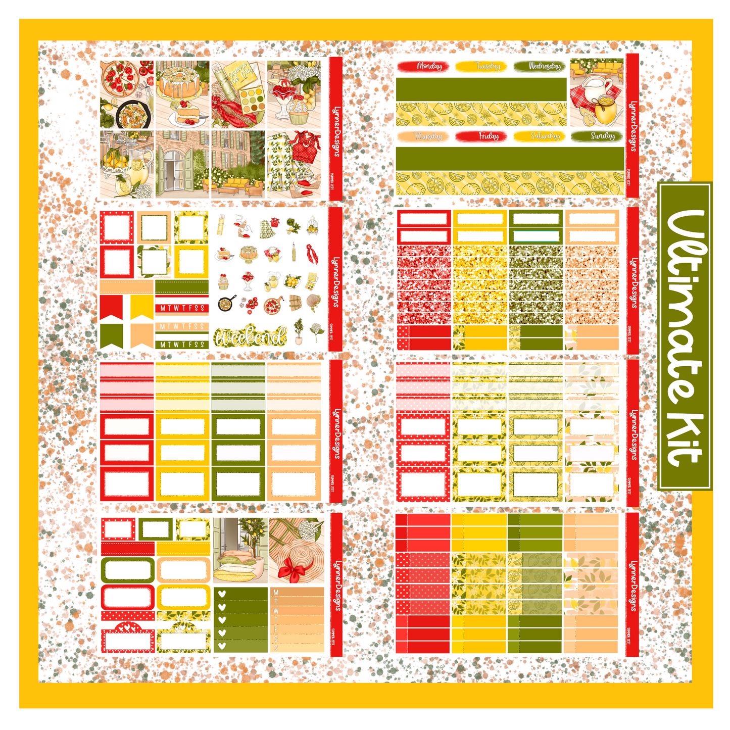 Printable - Summer Zest Weekly Kit