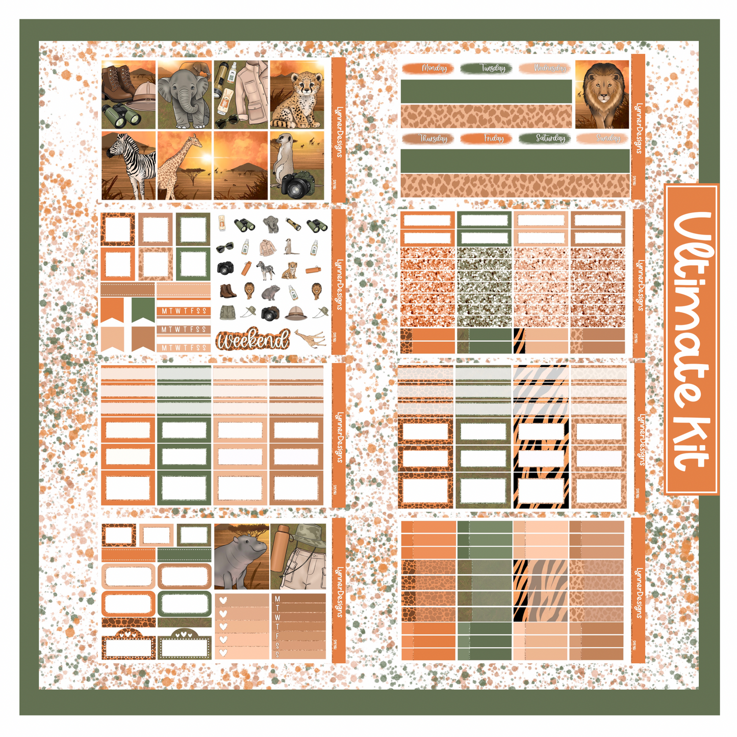 Printable - Safari Weekly Kit