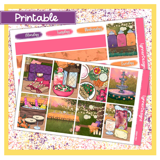 Printable - Garden Party Weekly Kit