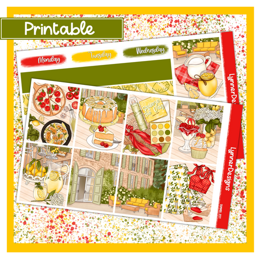 Printable - Summer Zest Weekly Kit