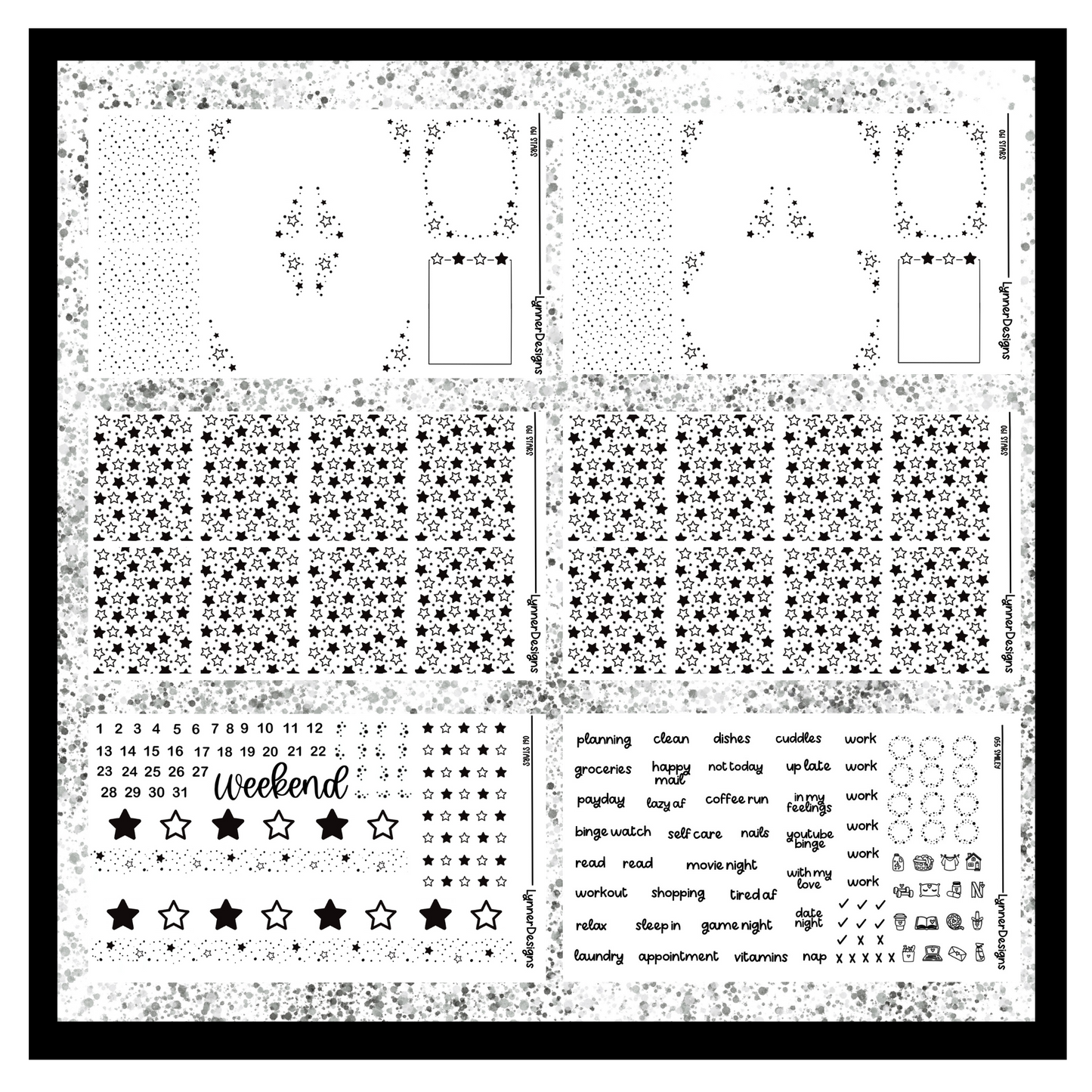 Printable Stars 061 Foil Pack