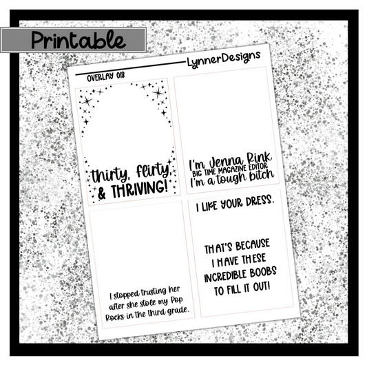 Printable Overlays 018 - Jenna