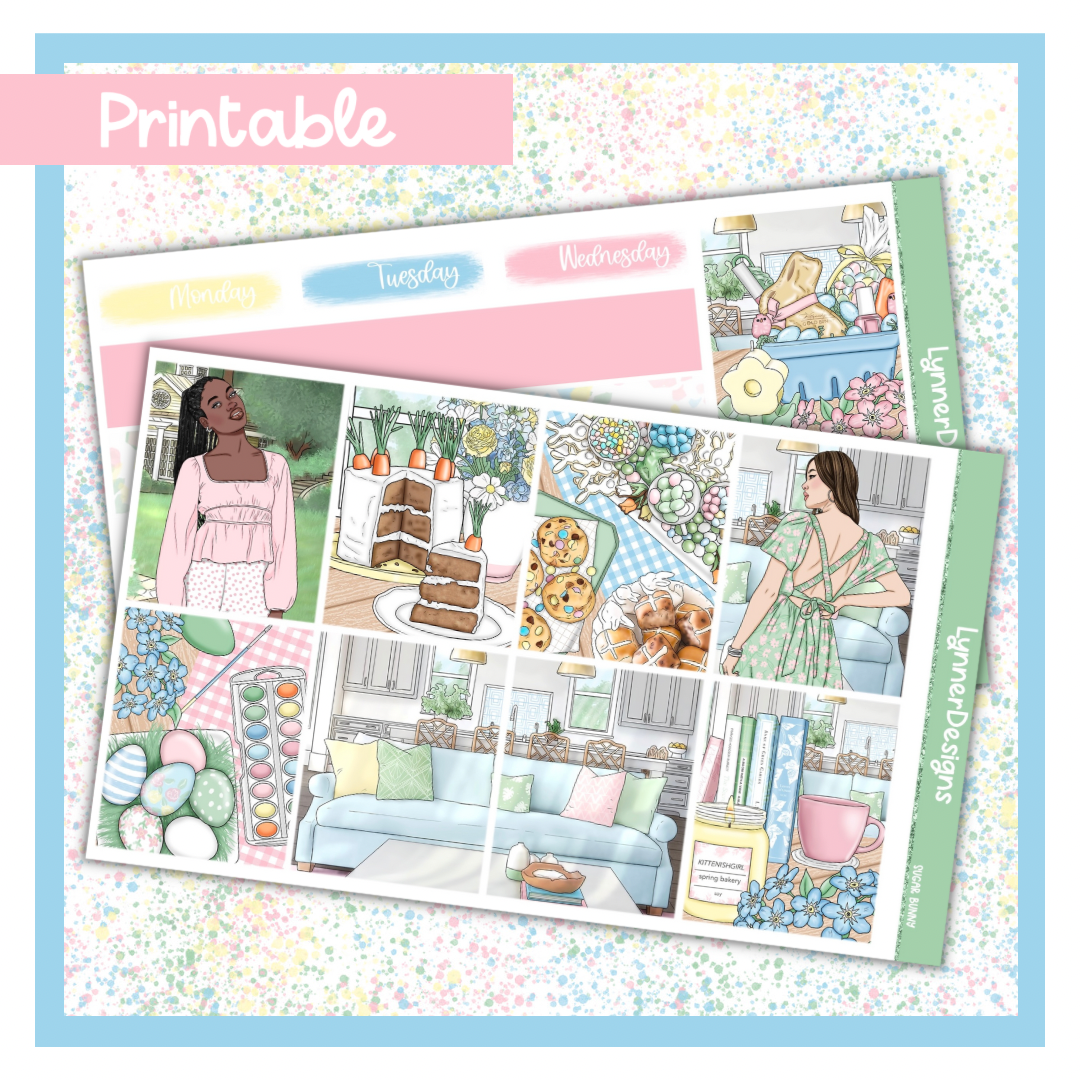 Printable - Sugar Bunny Weekly Kit