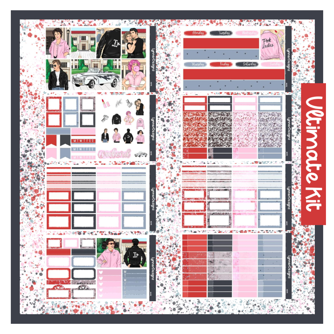 Printable Grease Weekly Kit LynnerDesigns