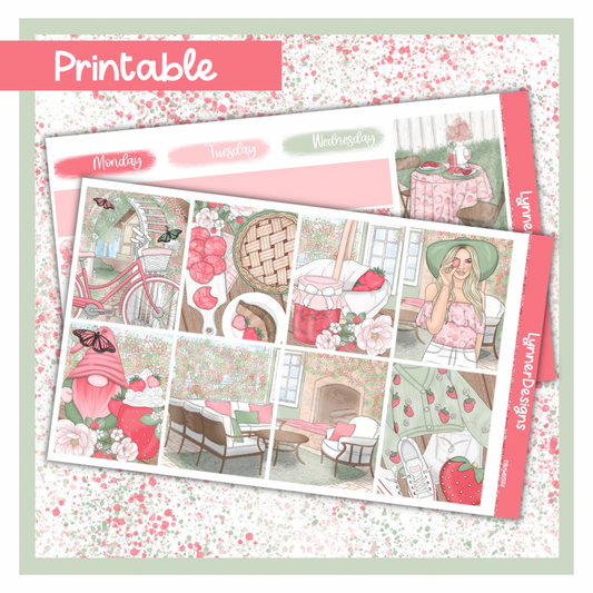 Printable - Strawberry Weekly Kit