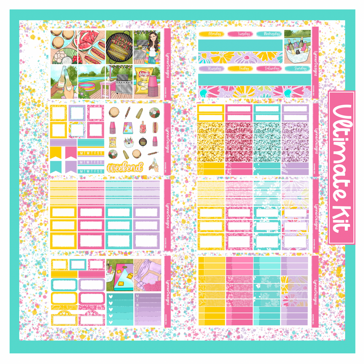 Printable - Backyard BBQ Weekly Kit