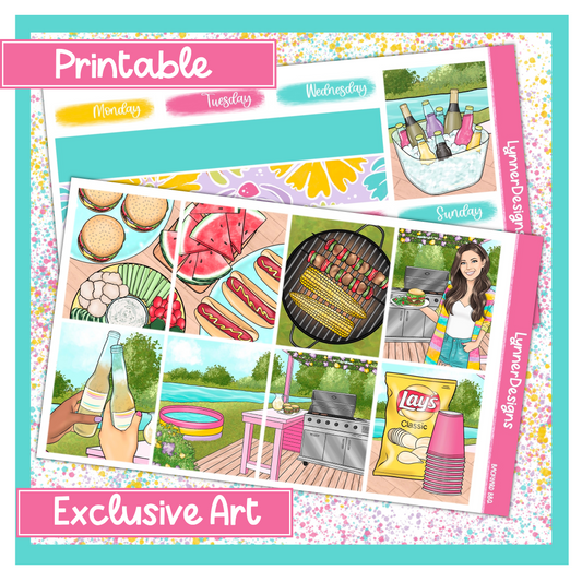 Printable - Backyard BBQ Weekly Kit