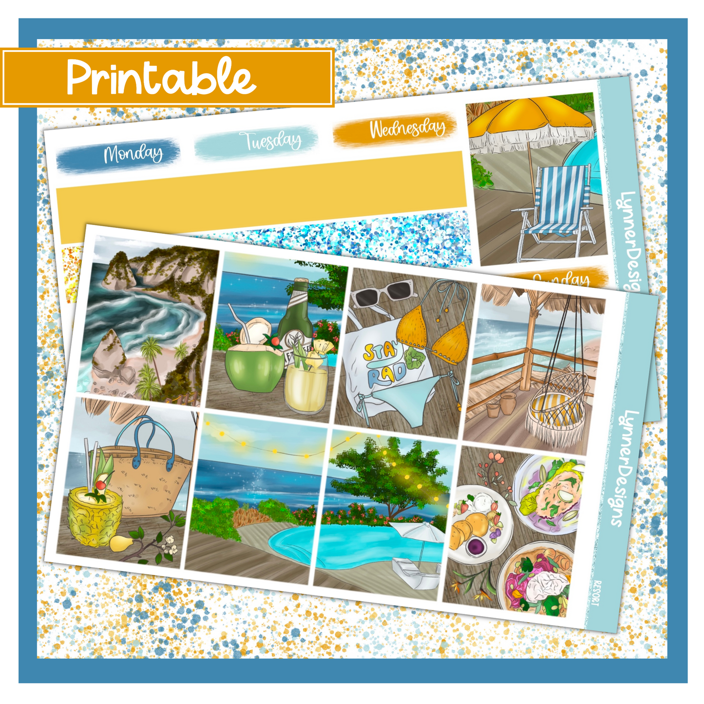 Printable - Resort Weekly Kit