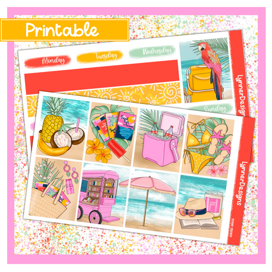 Printable - Seaside Serenity Weekly Kit