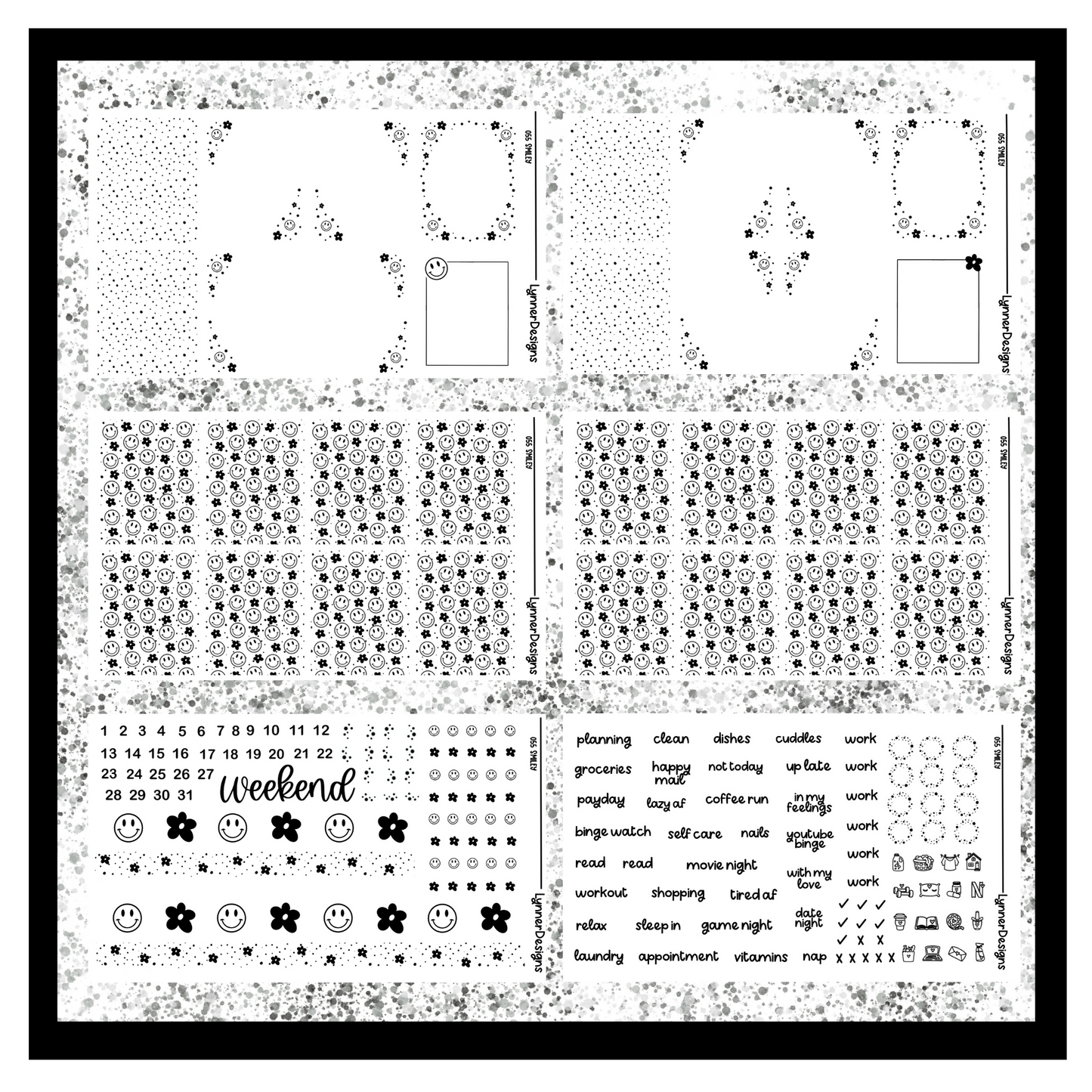 Printable Smiley 055 Foil Pack