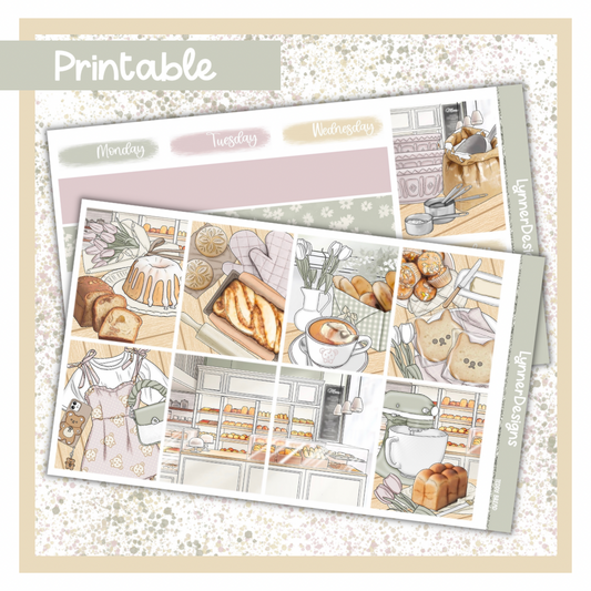 Printable - Teddy Bread Weekly Kit